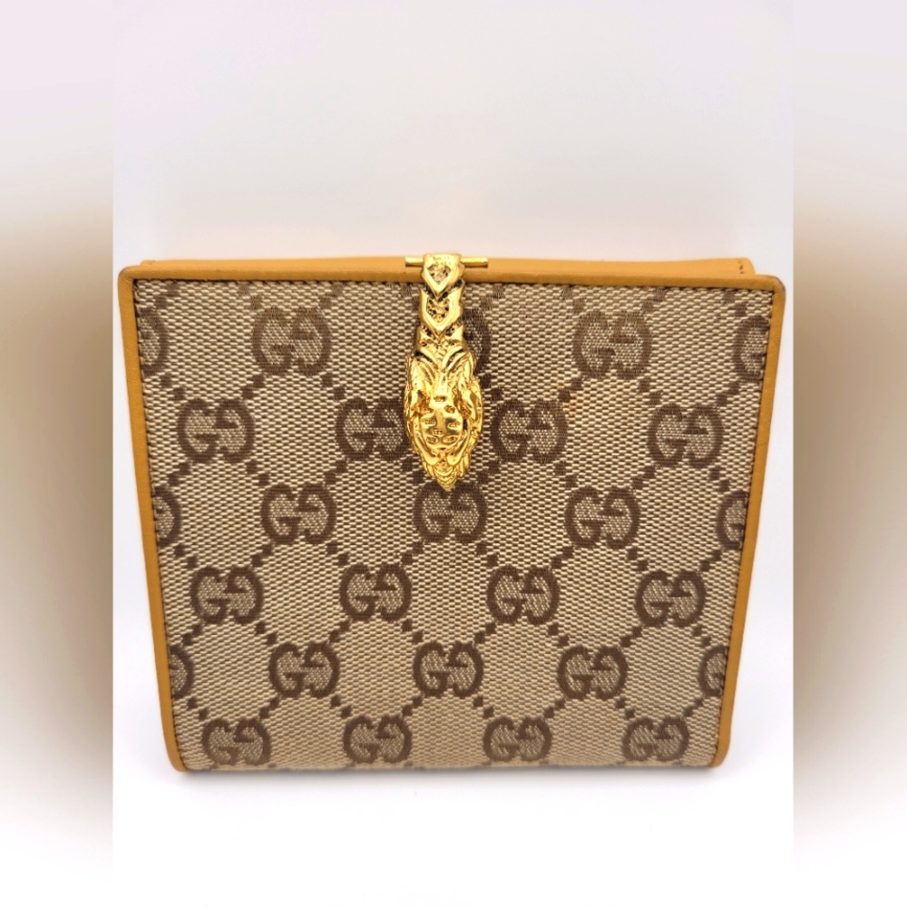 Gucci Tiger Clasp Bifold Wallet - Picture 1 of 6